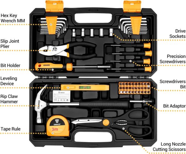 DEKO Tool Kit Set Box 62 Piece - Image 5